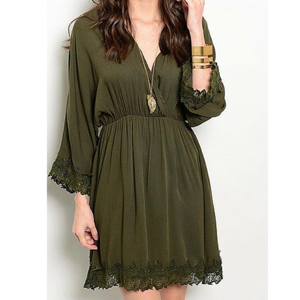 Olive Green Dress
